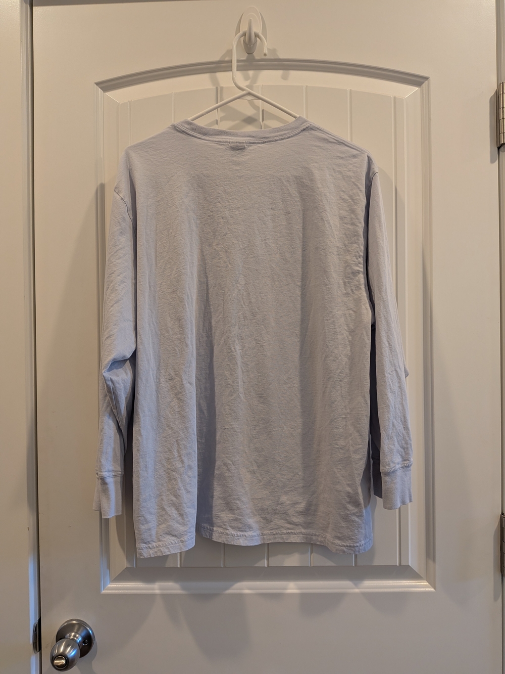 Victoria's Secret Light Blue Long-Sleeve Logo Tee - Picture 6 of 6